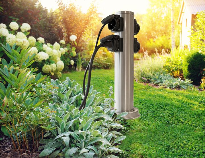 Produktbild Max Hauri Gartensteckdosensäule (4 x, Typ 13)