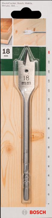 Actual product image Bosch Zubehör Flat milling drill, hexagonal D= 18.0 mm L= 160 mm (18 millimetres)