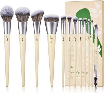 Immagine prodotto Jessup Set di pennelli per il trucco vegano Premium Eco-friendly Sintetico per fondotinta in polvere