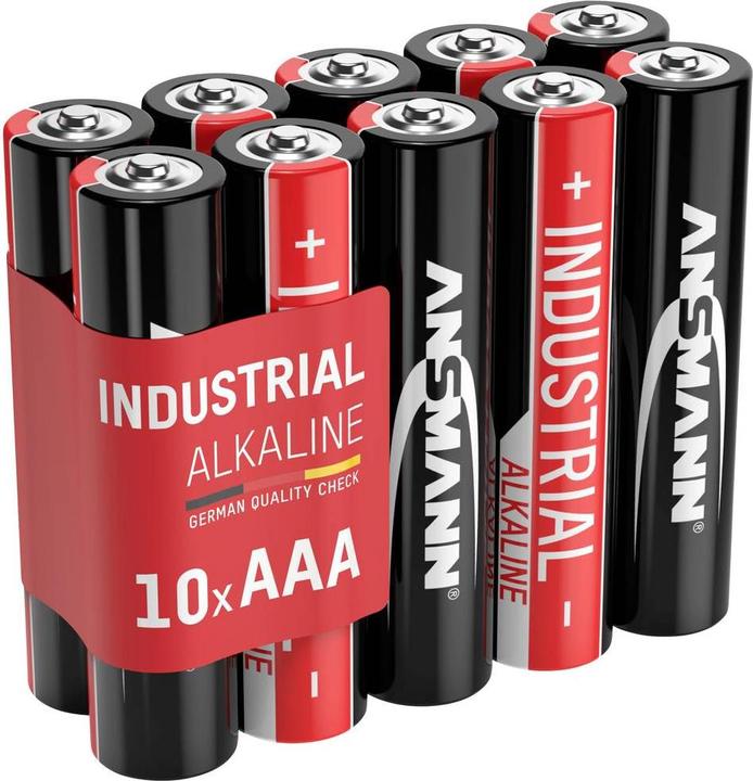 Produktbild Ansmann 1501-0009 - Einwegbatterie - AAA - Alkali - 1,5 V - 10 Stück(e) - Cd (cadmium) - (10 Stk., AAA, 1200 mAh)