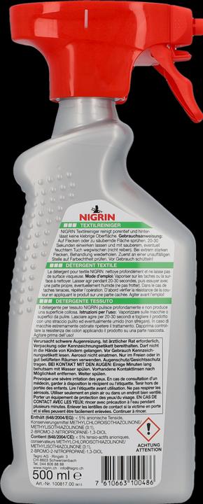 Produktbild Nigrin Textilreiniger (500 ml)