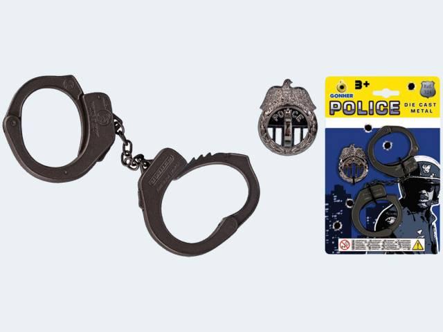 Gonher 2 Manette in metallo Blk Collezione Polizia