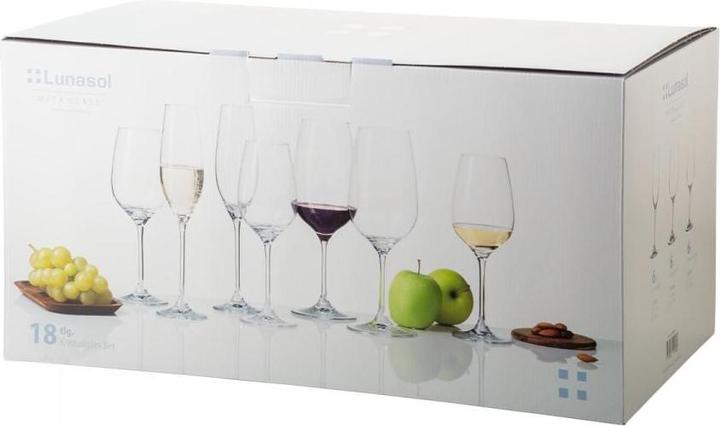 Produktbild Sola Weingläser-Set Premium Glas Crystal 18-teilig (57 cl, 18 Gläser, Weingläser Set)