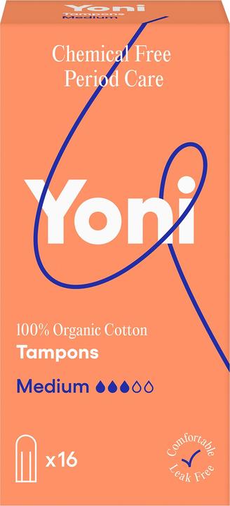 Yoni Tampons - normal - 100 Bio-Baumwolle - 16 Stk (16 x, Normal)