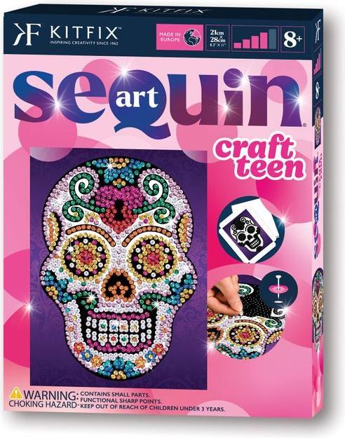 Produktbild KIT Sequin Art Craft Teen, Sugar Skull