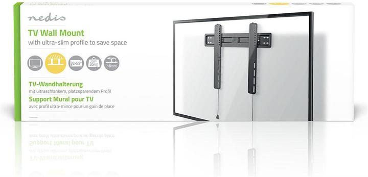 Actual product image Nedis TVWM5030BK - 81.3 cm (32 inch) - 139.7 cm (55 inch) - 100 x 100 mm - 400 x 300 m (Wall, 55", 35 kg)