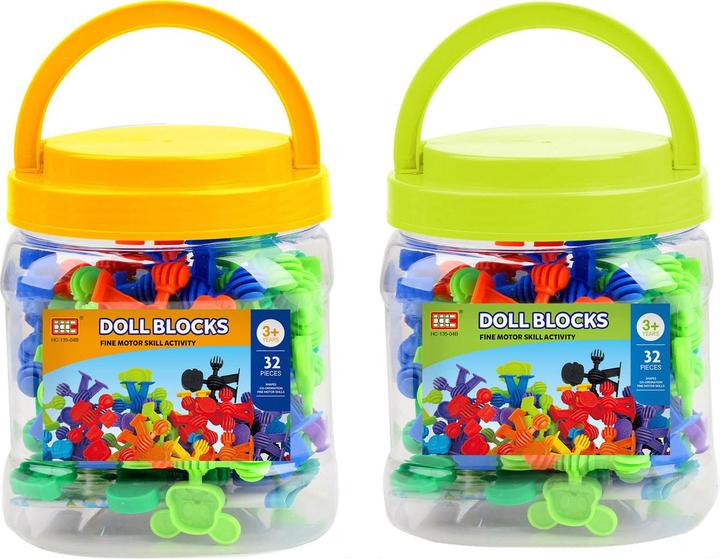 Immagine prodotto Set di costruzioni con forme di animali in scatola di cartone, 32 pezzi.