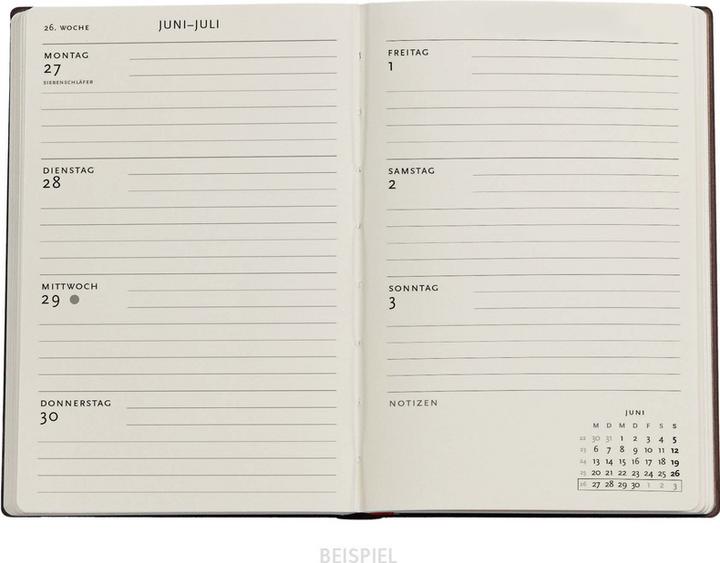 Image du produit Paperblanks PAPERBLAN Agenda Jardin tropical 2025 DHD6020 1W/2S HOR Midi HC FR 13x18cm (13 x 18 cm, Allemand)