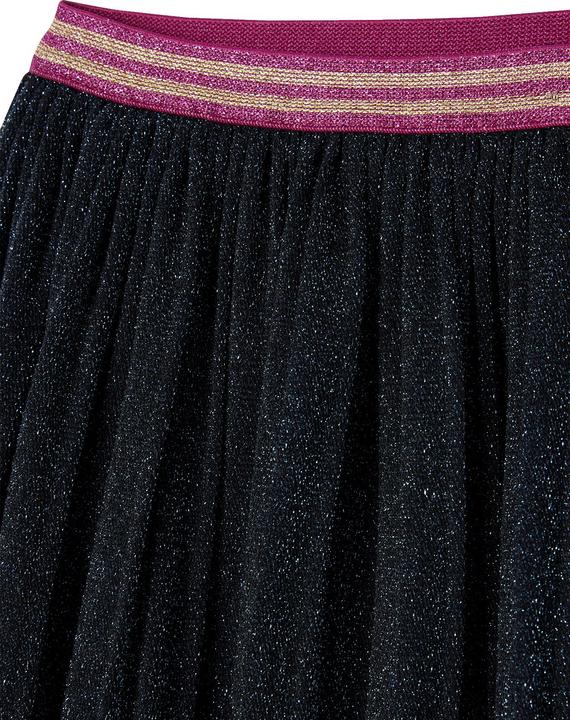 Actual product image Vertbaudet Girls' pleated skirt in glitter look (86)