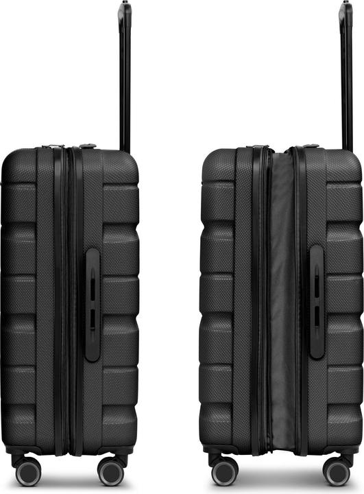 Immagine prodotto Franky Munich 4.0 set di valigie a 4 ruote 3 pezzi con piega elastica (199 l, XL (da 115l))