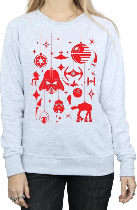 Actual product image Star Wars Womens/Ladies Christmas Decorations Sweatshirt (XXL)