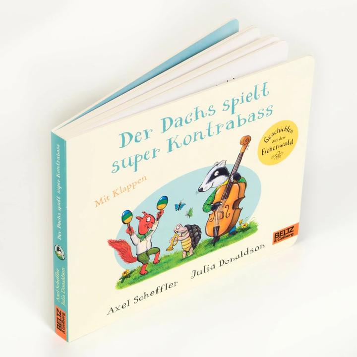 Image du produit Le blaireau joue super bien de la contrebasse (édition cartonnée avec rabats) (Allemand)