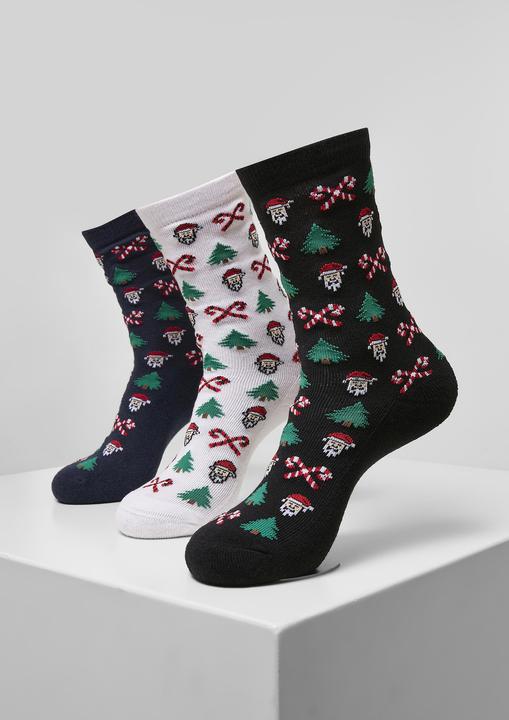 Actual product image Urban Classics Grumpy Santa Christmas Socks 3-Pack - 12943 (pack of 3, 43 - 46)