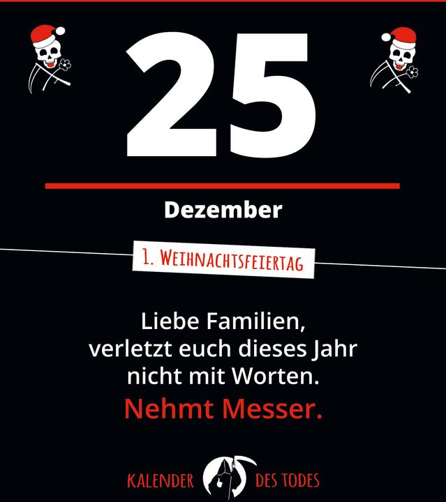 Produktbild Der schwarze Kalender (Harter Einband, Deutsch)