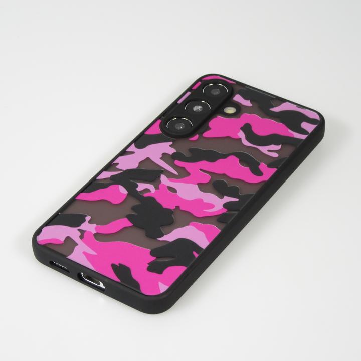 Produktbild PhoneLook Hülle Semi Transparent blurry Design Camouglage t (Samsung Galaxy S24+)