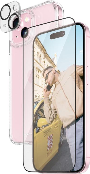Actual product image PanzerGlass 3-in-1 pack (1 Piece, Apple iPhone 15)