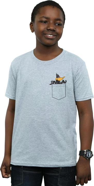 Produktbild Looney Tunes Daffy Duck Faux Pocket TShirt Jungen (140, 146)