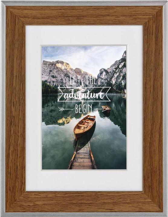 Productafbeelding Hama Sierra kunststof frame, walnoot, 15 (10 x 15 cm)