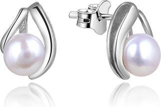 Beneto Silver earrings with real pearls TAGUP1665P