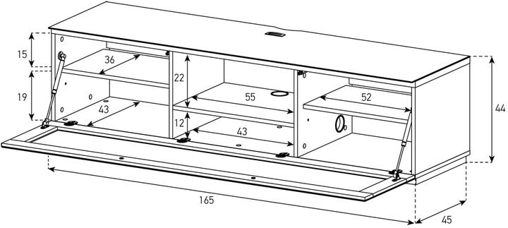 Image du produit Sonorous Sta160i (165 x 45 x 44 cm)