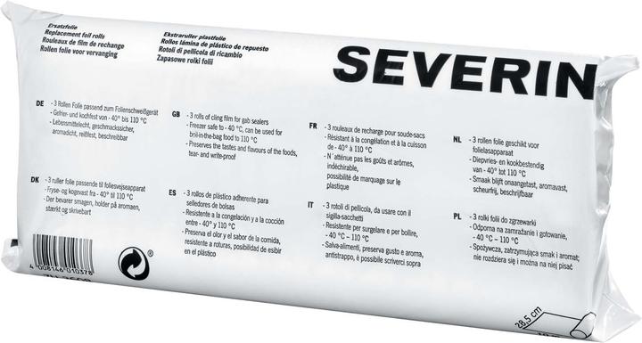 Valori nutrizionali e ingredienti Severin ZU 3608 Accessori per aspirapolvere Rotolo per vuoto (3 x)