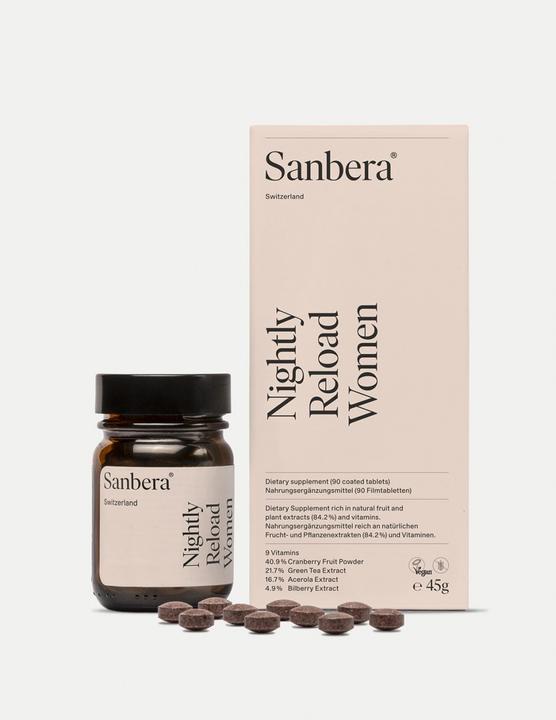 Produktbild Sanbera Nightly Reload Women (90 Stück, Tabletten)