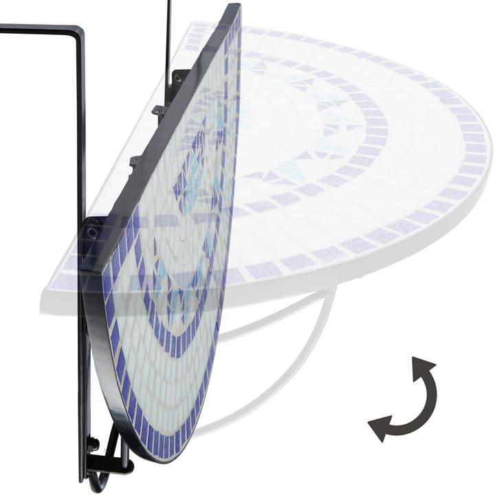 Image du produit tectake Table balcon (76 cm)