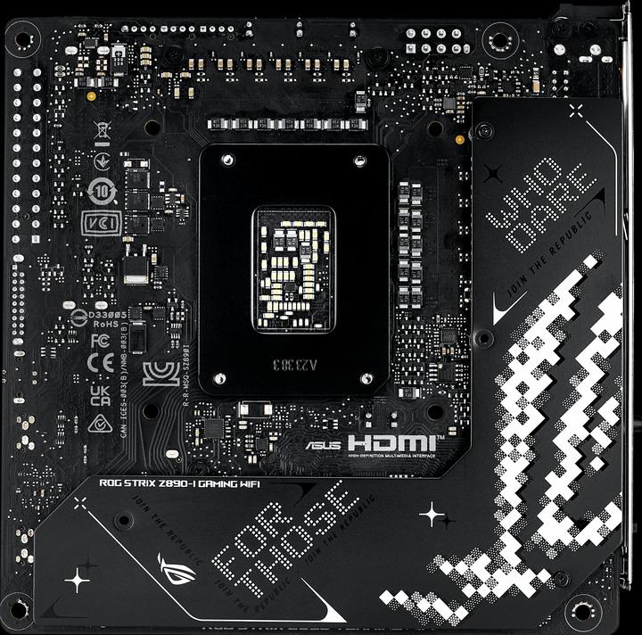 Actual product image ASUS ROG STRIX Z890-I GAMING WIFI (LGA 1851, Intel Z890, Mini-ITX)