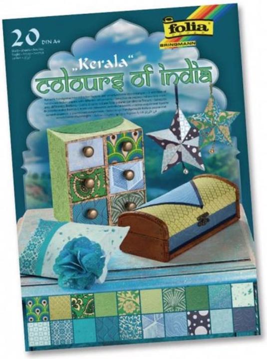 Image du produit Folia Blocage du motif Inde Kerala (170 g/m², 20 x)