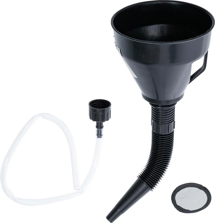 Produktbild BGS Öl-Einfülltrichter-Satz mit flexiblem Rohr und Schlauch Ø 135 mm 3-tlg.
