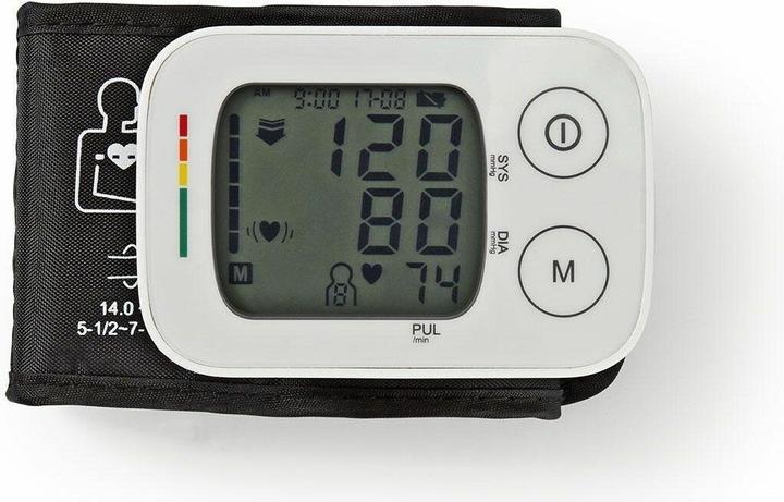 Produktbild Nedis Handgelenk-Blutdruckmessgerät | LCD | Uhrzeit/Datum | 4 x (Blutdruckmessgerät Handgelenk)