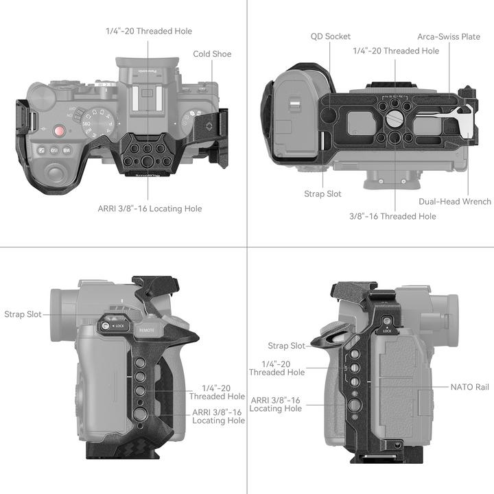 Produktbild SmallRig 4023 Black Mamba Cage für Panasonic LUMIX S5 II (Neuheit) (Cage)