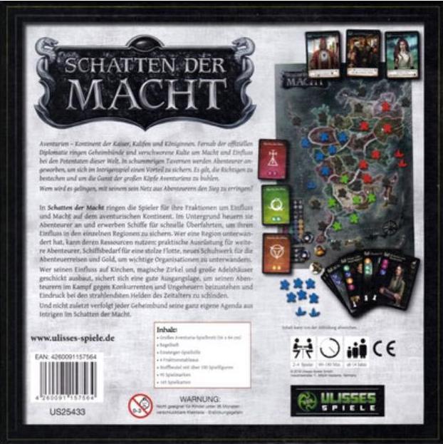 Produktbild Schatten der Macht - Grundspiel, Brettspiel, 1-4 Spieler, ab 14 Jahren (DE-Ausgabe) (Deutsch)