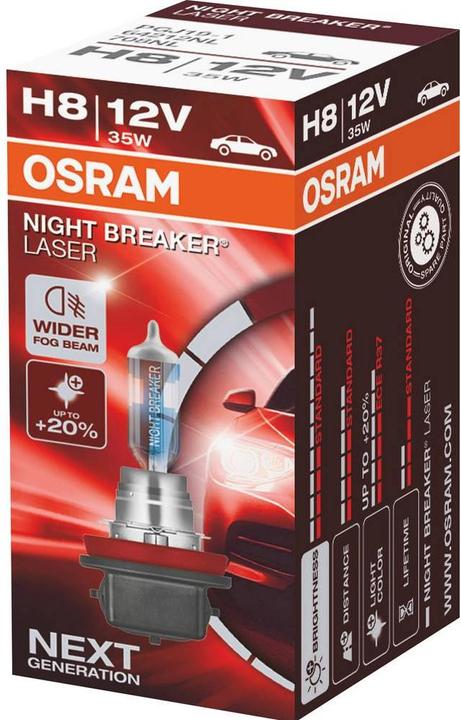Actual product image Osram Night Breaker (H8)