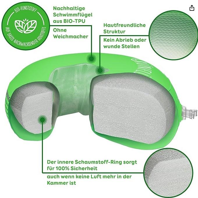 Actual product image Swim & Fun BIO-TPU water wings oval