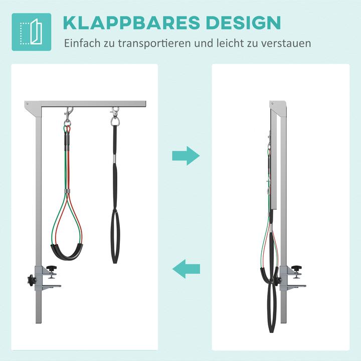 Image du produit PawHut Bras de table de toilettage pour animaux de compagnie avec corde en nylon (Chien)