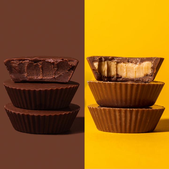 Produktbild Nutry Nuts NUTRYNUTS Peanut Butter Cups Milk Chocolate 12 x 42 g (Schokolade, 12 Stk., 598 g)