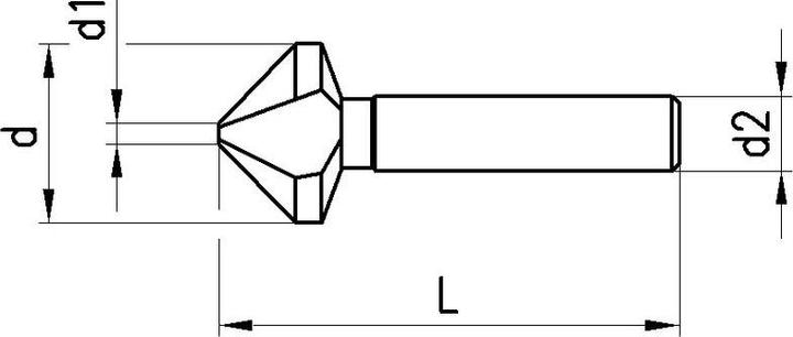 Produktbild Neriox Kegelsenker 90° HSS, DIN 335C, Ø 31.0