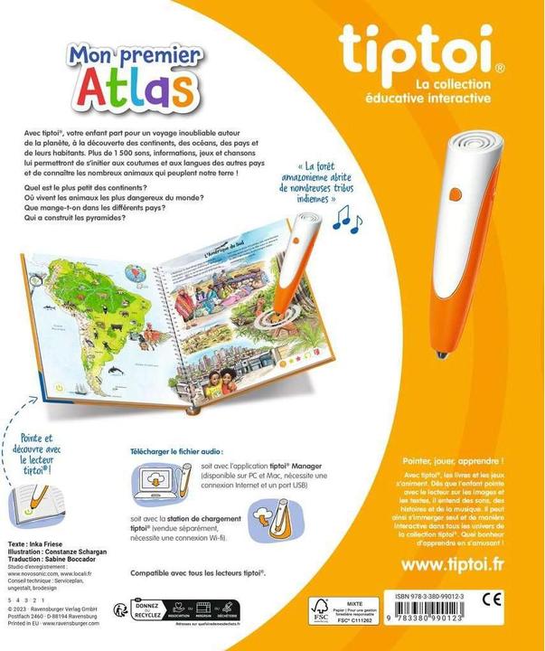 Actual product image tiptoi Mon premier Atlas (French, Collectif, 2023)