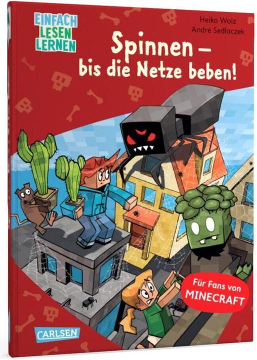 Produktbild Lesenlernen mit Spass – Minecraft 8: Spinnen – bis die Netze beben! (Deutsch, André Sedlaczek, Heiko Wolz, 2023)
