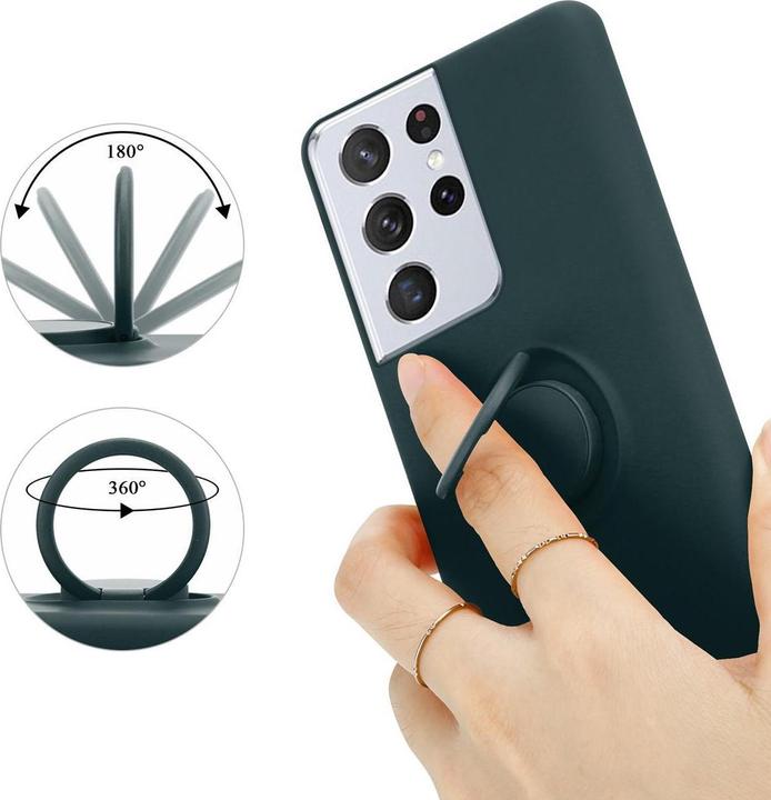 Produktbild Cadorabo TPU Liquid Ring Silicone Case Hülle (Samsung Galaxy S21 Ultra)