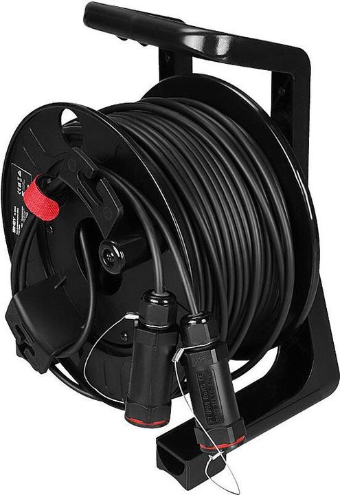 Actual product image Lindy 50m armoured Fibre Optic Hybrid HDMI 8K60 cable (50 m, HDMI)