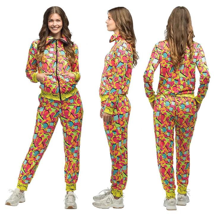 Image du produit Boland 80er Neon Pop Art Trainingsanzug Frau UV (S, M, L, XL, XXL)