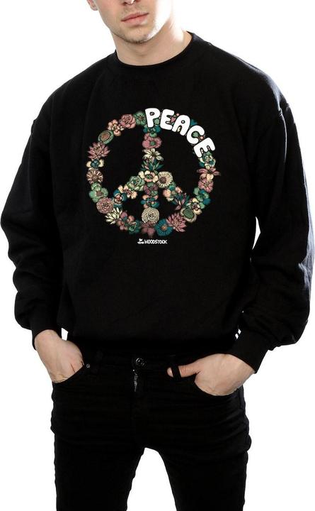 Actual product image Woodstock Mens Floral Peace Sweatshirt (XL)