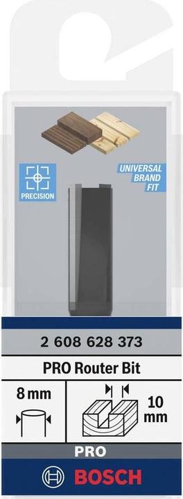 Produktbild Bosch Professional Zubehör Nutfräser, 8 mm, D1 10 mm, L 25,4 mm, G 56 mm