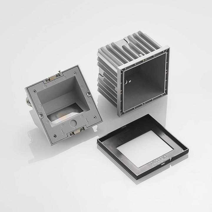 Image du produit Arcchio Yariki LED encastré de mur, noir (214 lm)