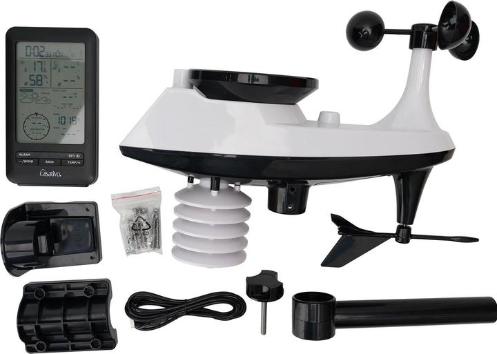 Produktbild Casativo Professionelle Funk-Wetterstation mit Aussensensor, Hygrometer und Wettervorschau