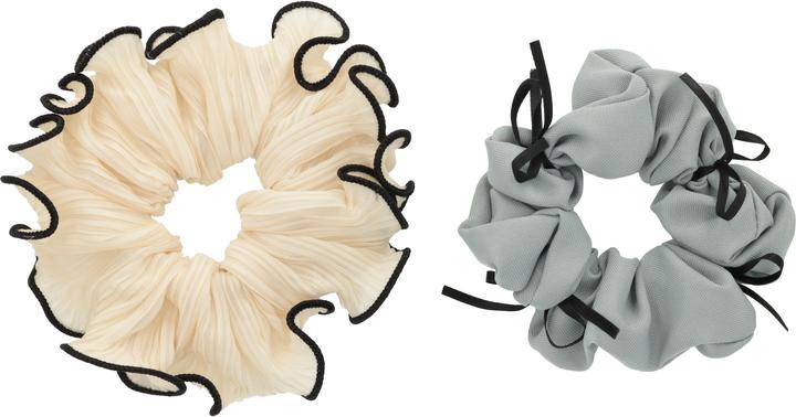 Image du produit Trisa Fashion Scrunchie Set Beige-Grau 2 Stk. (Élastiques à cheveux)