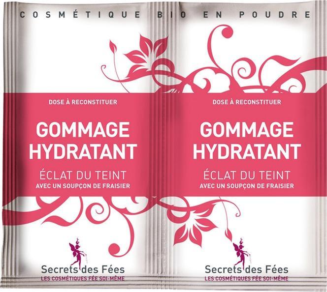Produktbild Secrets des Fées Feuchtigkeitsspendendes BIO-Gesichtspeeling Frischer Teint Erdbeere - 2x4g - (Peeling)