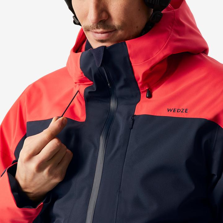 Produktbild Wedze Skijacke Herren warm und wasserdicht - 500 marineblau/rot (XXL)